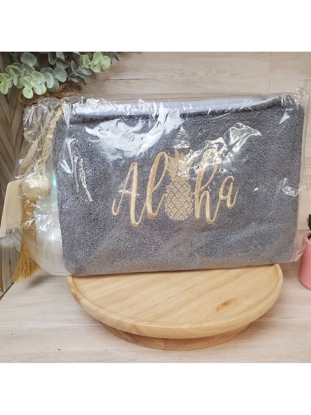 Ale by Alessandra Aloha Grey Bikini Makeup Bag